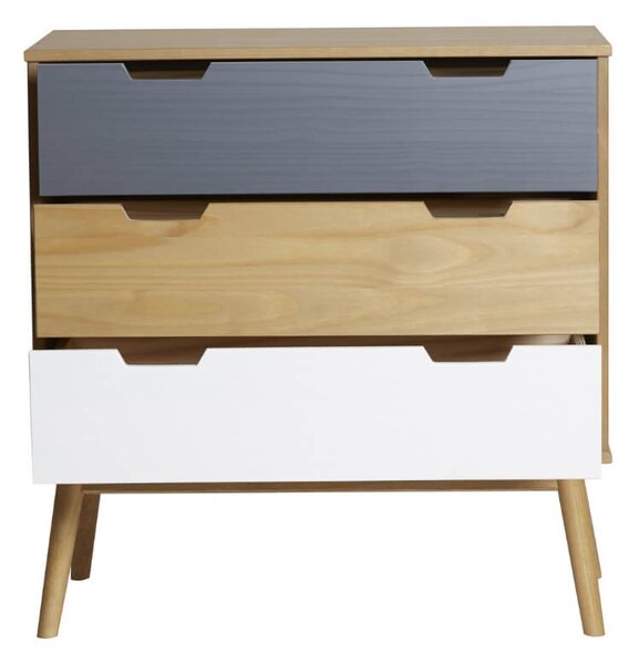 Komoda cusco 82 x 80 šedobílá
