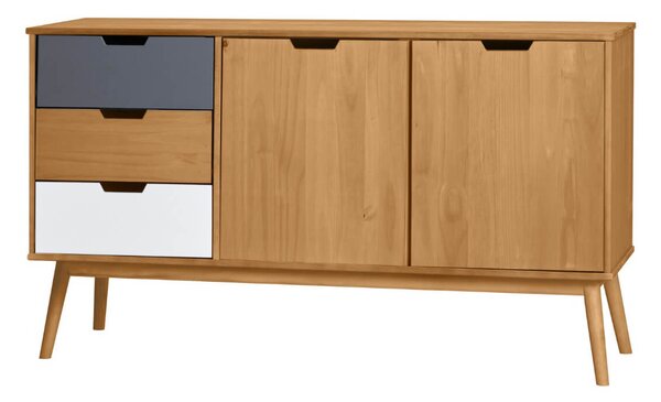Komoda cusco 80 x 140 šedobílá