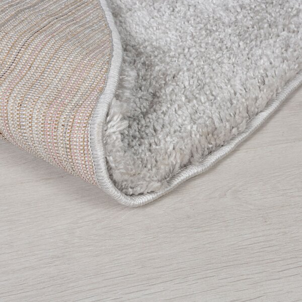 Flair Rugs, Kusový koberec Shaggy Teddy Grey, 80x150, šedá, ložnice