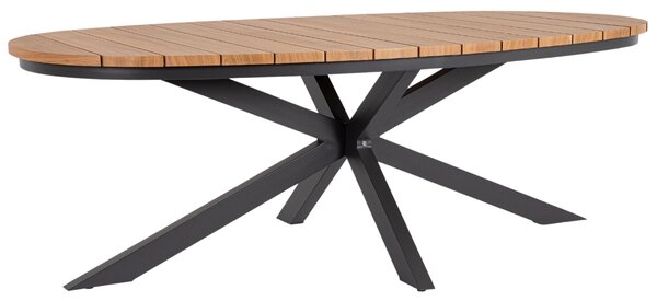 Bizzotto Hliníkový zahradní stůl Zelmar 218 x 115 cm s šedou podnoží