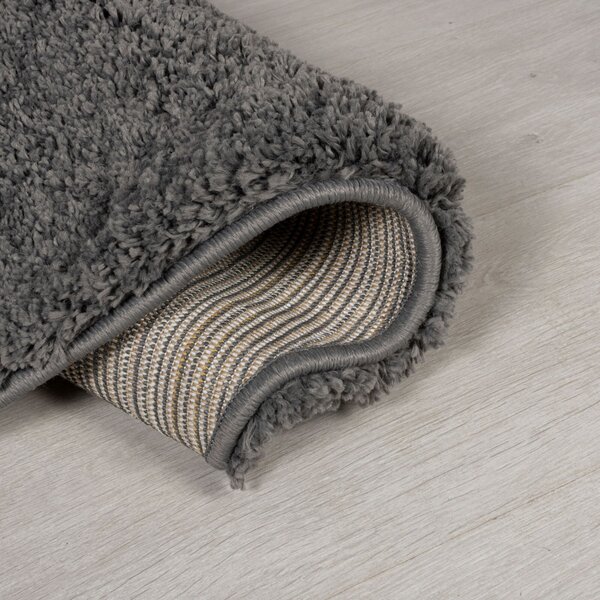 Flair Rugs, Kusový koberec Shaggy Teddy Charcoal, 120x170, šedá, ložnice