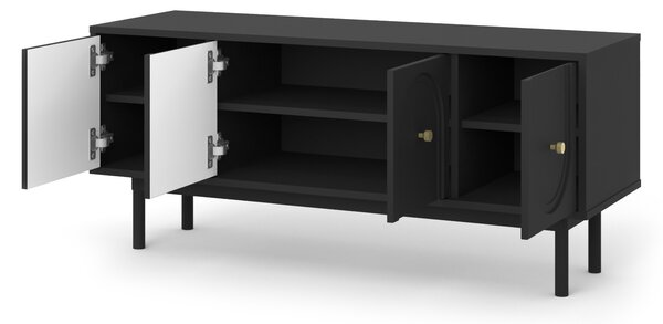Vivaldi TV stolek Mazoma 154 cm černý/zlatý
