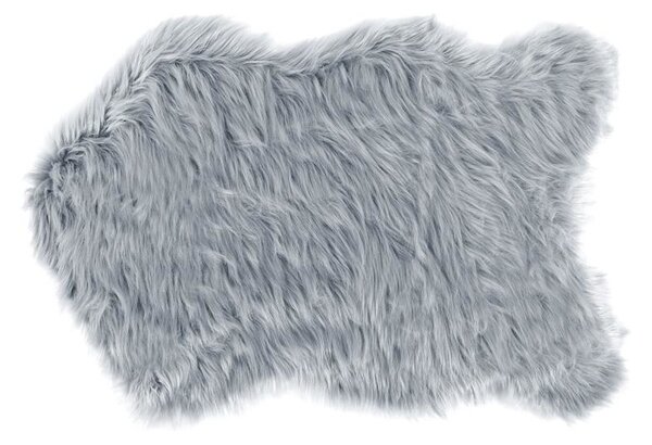 Bellatex Kožešina umělá koberec 60x90 cm šedá