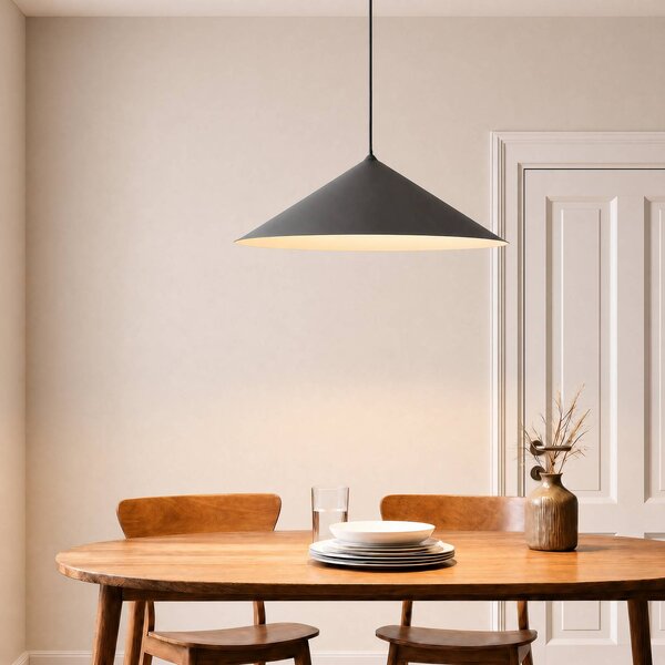 TK Lighting Závěsné světlo Lume XL, hnědé, kov, Ø 49 cm, GX53, stmívatelný, Hnědá / rez, Obývací pokoj / jídelna, kov, Moderní