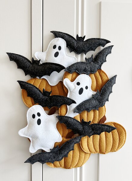 Noordliving Plstěná dekorace Halloween - Dýně NL102