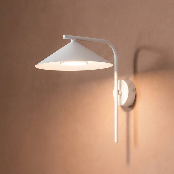 TK Lighting Nástěnné světlo Lume S, šedobéžová, kov, výška 31 cm, GX53, stmívatelný, Hliník / šedá / zinek, Obývací pokoj / jídelna, kov, Moderní