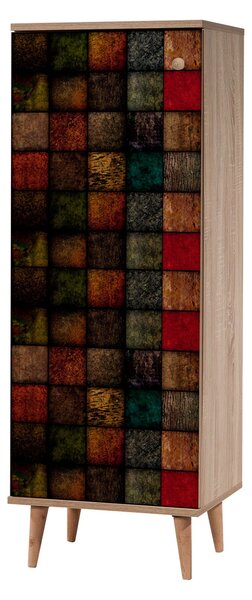 Předsíň Feliz 502 (dub sonoma + zelená). Akce -24%