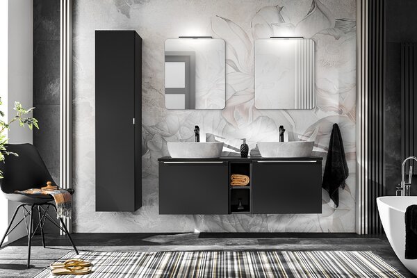Comad Koupelnová skříňka pod umyvadlo Santa Fe Black 60 černá
