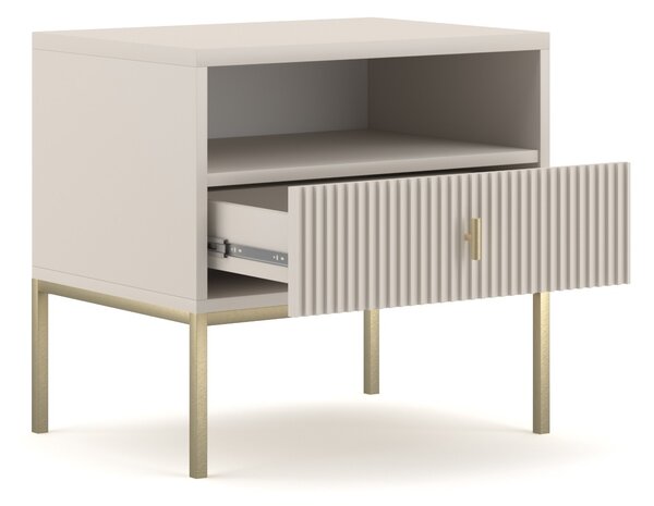 Vivaldi Noční stolek Maggiore 53,9 cm kašmír/zlatý