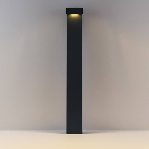Molto Luce LED osvětlení cesty ATO, výška 85 cm, zap/vyp, antracitová barva, IP65, kov, Černá, Hliník, Moderní