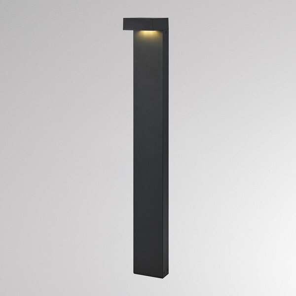 Molto Luce LED osvětlení cesty ATO, výška 85 cm, zap/vyp, antracitová barva, IP65, kov, Černá, Hliník, Moderní