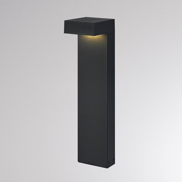 Molto Luce LED osvětlení cesty ATO, výška 45 cm, zapnuto/vypnuto, antracitová barva, IP65,, Černá, Hliník, Moderní, Venkovní sloupové světlo