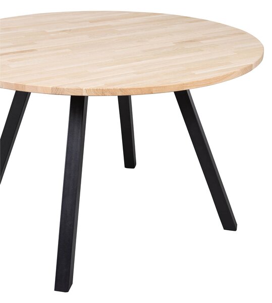 Kulatý jídelní stůl tablo ø 120 cm dubový