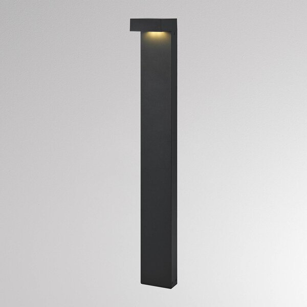 Molto Luce LED osvětlení cesty ATO, výška 85 cm, DALI, antracitová barva, IP65, kov, stmívatelný, Černá, Hliník, Moderní