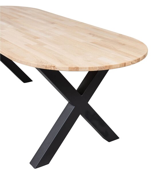 Kulatý jídelní stůl tablo ø 120 cm dubový