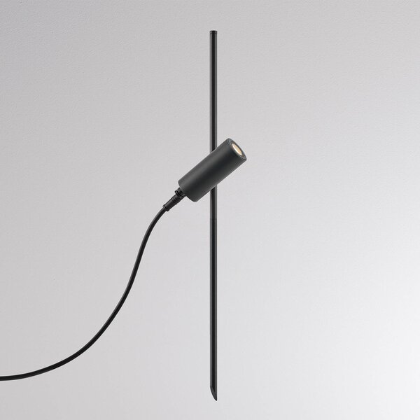 Molto Luce Sada LED lamp do země CHOPA II, antracitová, IP65, kov, Černá, Hliník, Moderní