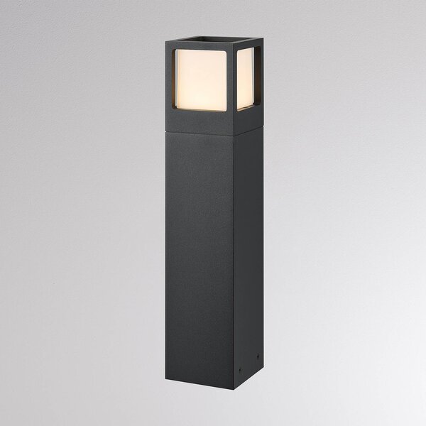Molto Luce LED osvětlení cesty FYNN-X, výška 45 cm, antracitová, IP65, zap/vyp, Černá, Hliník, Moderní, Venkovní sloupové světlo