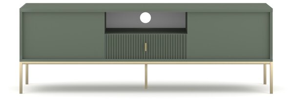 Vivaldi TV stolek Maggiore 154,5 cm zelený/zlatý