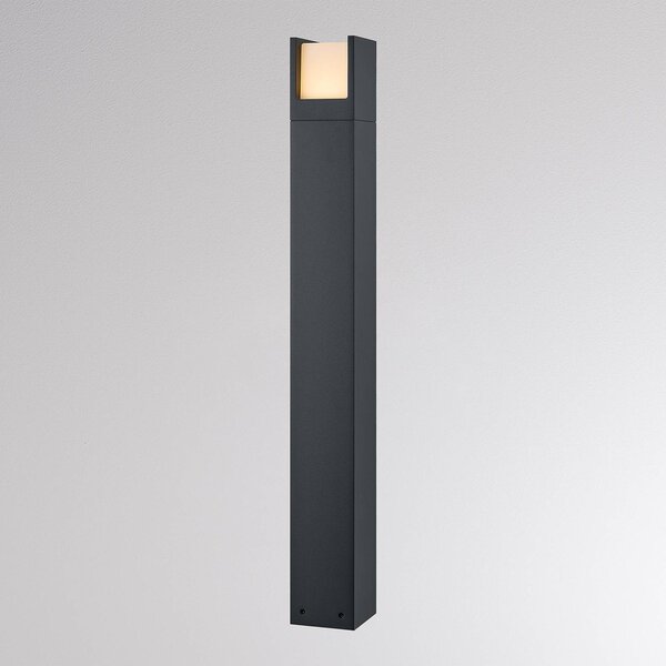 Molto Luce LED osvětlení cesty FYNN-U, výška 85 cm, antracitová, IP65, zap/vyp, Černá, Hliník, Moderní