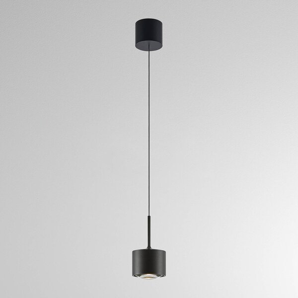 Molto Luce LED závěsné světlo MAG MINI, černé, Ø 9 cm, stmívatelné, kov, stmívatelný, Černá, Obývací pokoj / jídelna, Hliník, Moderní