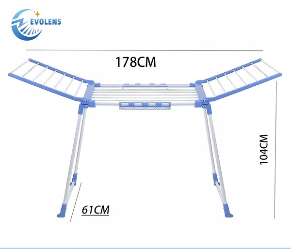 Volně stojící horizontální Sušák Verk Group 92-150 cm