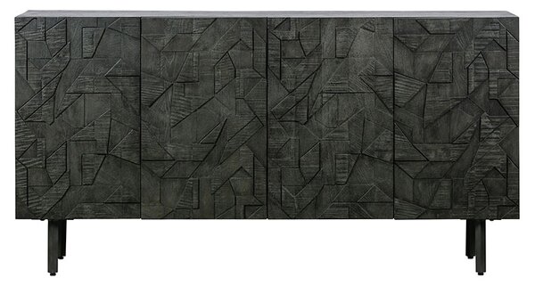 Komoda counter 160 x 83 cm černá