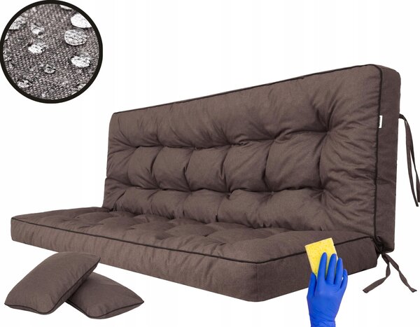 Polštář Hobbygarden 109 x 150 x 8 hnědý