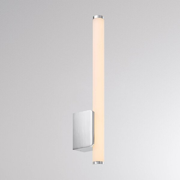 Molto Luce LED nástěnné světlo VINA UP S, chromová barva, výška 40 cm, IP44, Chrom / stříbro, Koupelna, Hliník, Moderní