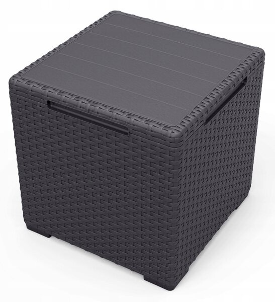 KETER Stůl zahradní s úložným boxem VIGO 37 x 37cm grafit