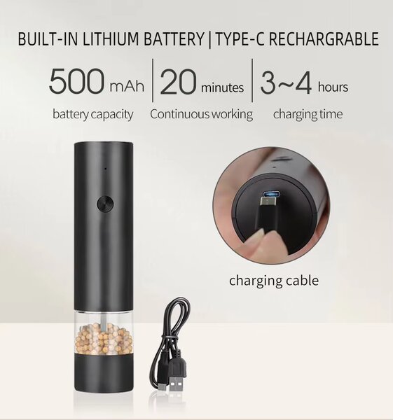 Elektrický mlýnek na pepř nebo sůl SaltPepa