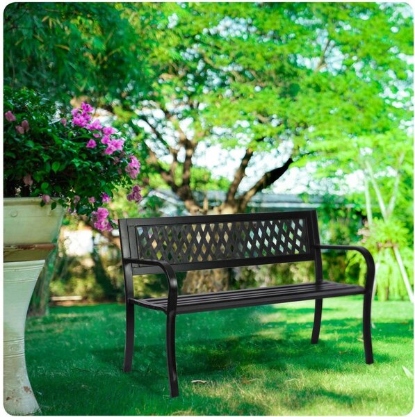 Zahradní lavice s opěradlem 125 x 77 x 49 cm Sofotel