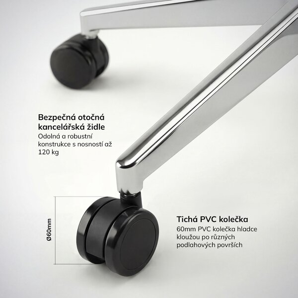 Ergonomická kancelářská židle se síťovinou černá AXIS