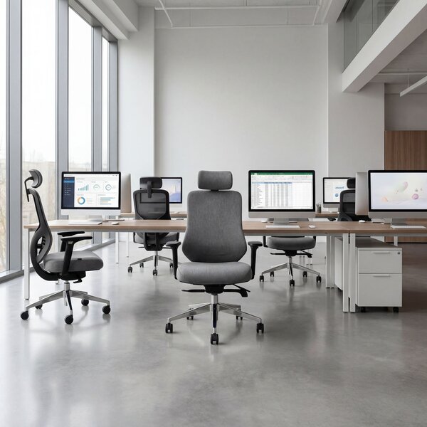Ergonomická kancelářská židle tmavě šedá AXIS