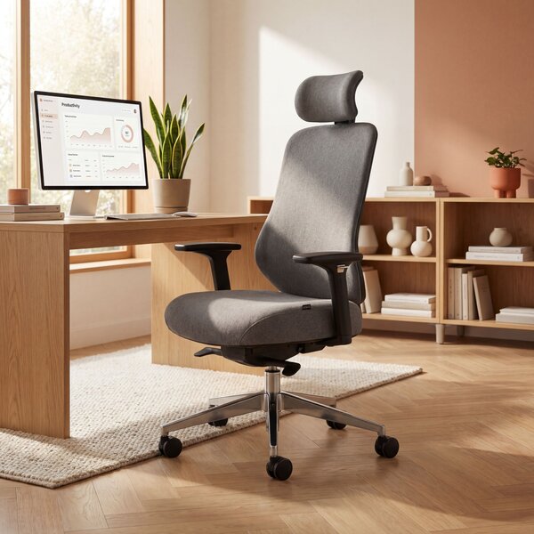 Ergonomická kancelářská židle tmavě šedá AXIS