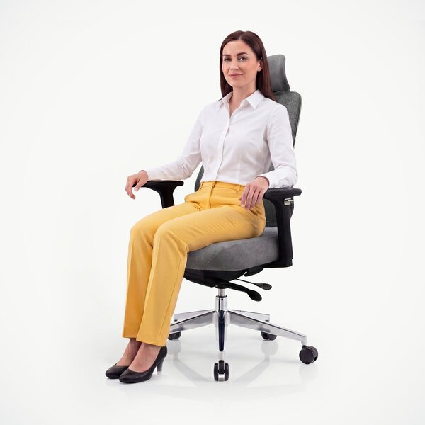 Ergonomická kancelářská židle tmavě šedá AXIS