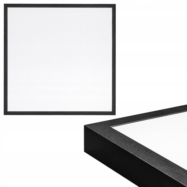 Čtvercová Stropní Svítidlo Lumenix 60 x 60 cm černá