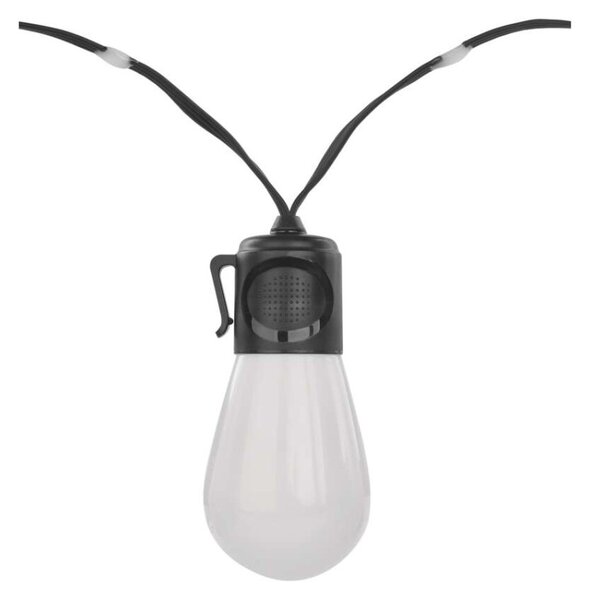 EMOS GoSmart LED světelný řetěz – 15× párty žárovky, 15 m, venkovní i vnitřní, RGB, WiFi 1555017000