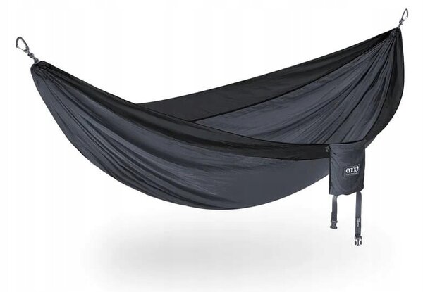 Houpací síť bez tyče Eno černá, nosnost 181 kg, 290 x 192 cm