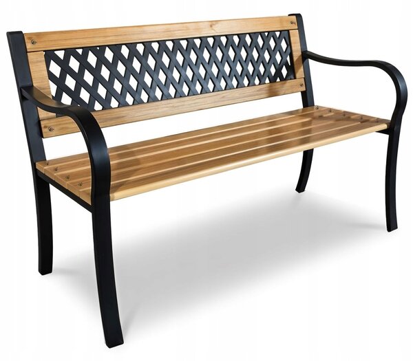 Zahradní lavička s opěradlem 125 x 77 x 49 cm Sofotel Elion