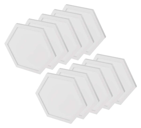 EMOS GoSmart LED svítidlo Hexagon, 10 dílů, 19 W, RGB, stmívatelné, WiFi 1555022000