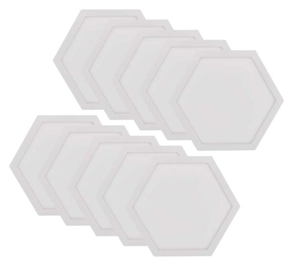 EMOS GoSmart LED svítidlo Hexagon, 10 dílů, 19 W, RGB, stmívatelné, WiFi 1555022000