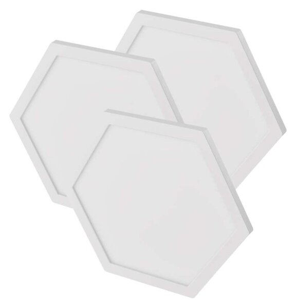 EMOS GoSmart LED svítidlo Hexagon, 3 díly, 5,4 W, RGB, stmívatelné, WiFi 1555223000