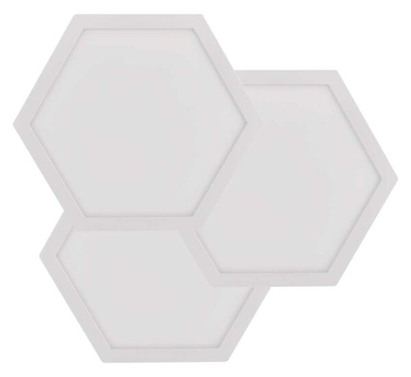 EMOS GoSmart LED svítidlo Hexagon, 3 díly, 5,4 W, RGB, stmívatelné, WiFi 1555223000