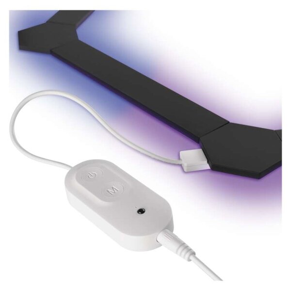 EMOS GoSmart LED svítidlo Lines černé, 9 dílů, 34 W, RGB, stmívatelné, WiFi 1555269000