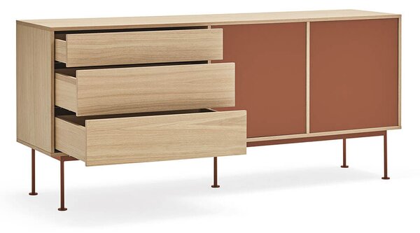 Komoda okoy 180 x 81 cm oranžová
