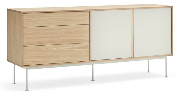 Komoda okoy 180 x 81 cm krémová