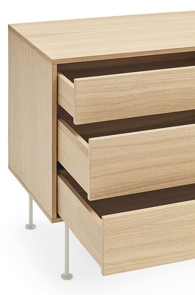 Komoda okoy 180 x 81 cm krémová