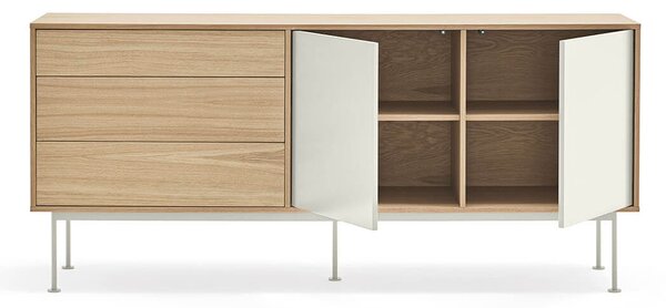 Komoda okoy 180 x 81 cm krémová
