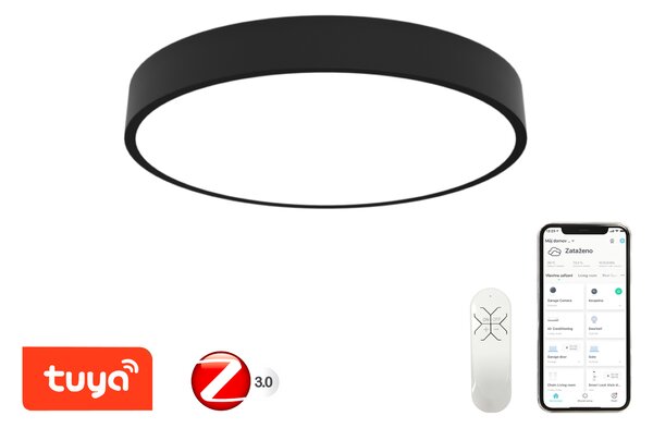 Immax NEO RONDATE SLIM Smart stropní svítidlo 60 x 7cm 53W černé Zigbee 3.0