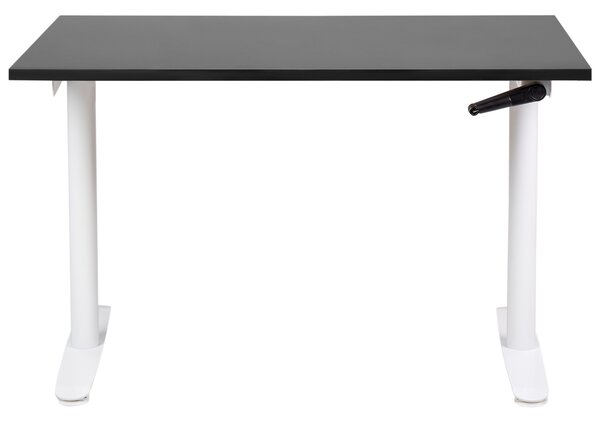 Manuálně výškově nastavitelný pracovní stůl DESTINAS Černá/Bílá 120 cm 72 cm